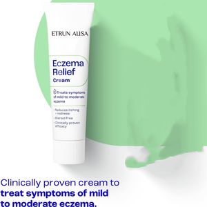 Crème apaisante pour l'eczéma pour adultes en marque propre avec beurre de karité Sans stéroïdes Apaisante et réduisant les rougeurs Hydratante OEM/ODM - Product Image 2