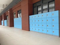 Casiers d'étudiants en plastique ABS durable avec serrures, solution de rangement sécurisée et pratique, structure démontable