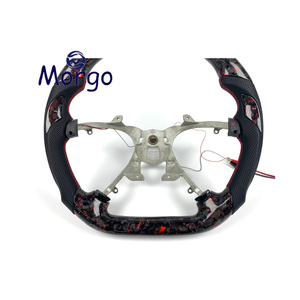 Volante Deportivo Personalizado de Fibra de Carbono Forjado con LED de RPM y Cuero Perforado para <span class=keywords><strong>Chevrolet</strong></span> Corvette C5 - Product Image 6