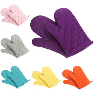 Professional Thickened Heat Resistant Cotton Oven Mitts Commercial Restaurant Use - Product Image 5