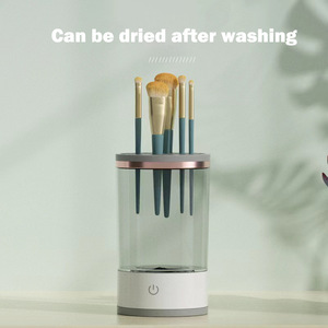 HEXUE Dispositivo Portátil Automático <span class=keywords><strong>para</strong></span> Limpiar y Secar Brochas de Maquillaje, Lavador de Brochas de Maquillaje Giratorio Eléctrico - Product Image 5