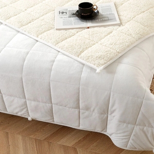 مخصص ثقيل مبطن الفانيلا بطانية صوف مرجحة دافئ لينة شيربا رمي للاستخدام في فصل الشتاء-العلاج المنزلي المحمول فندق عادي - Product Image 1