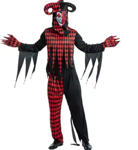 2024 nuevos disfraces baratos disfraz de payaso masculino de Halloween puesta en escena carnaval payaso volver al alma disfraz para hombre - Product Image 1