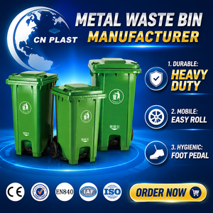 Contenitore per Rifiuti con Pedale in Plastica da 120L 240L 360L, <span class=keywords><strong>Bidone</strong></span> per Spazzatura e Rifiuti Alimentari con Ruote per Esterni - Product Image 6