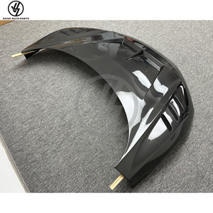 1016 New Carbon Fiber Hood <b>Bonnet</b> for Audi R8 2010 Black Glossy Twill Weave Vacuum Bagged Accurate 1:1 Fitment - Product Image 5