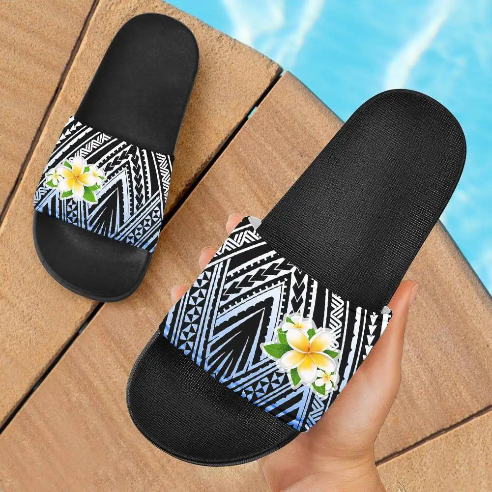 Wholesale Polyneisan Tribal Samoan Tattoos Printing Shoes Slippers For Women Men Soft Eva Sandals 2020 Designer Slipper