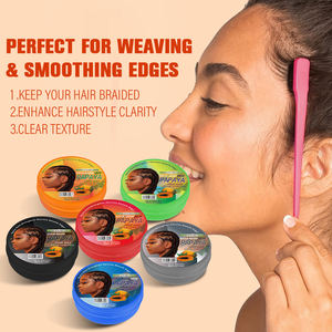 Gel Fijador para Peinados con Fijación Fuerte, Personalizado con Etiqueta Privada, Cera para el Cabello con Aroma a Papaya, Pomada de 100 g - Product Image 3