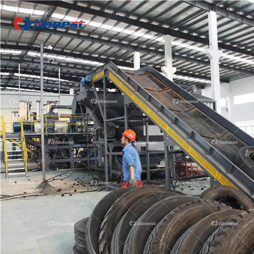 Phế Liệu Lốp Xe Tái Chế Dây Chuyền Sản Xuất Cao Su Cracker Mill Máy