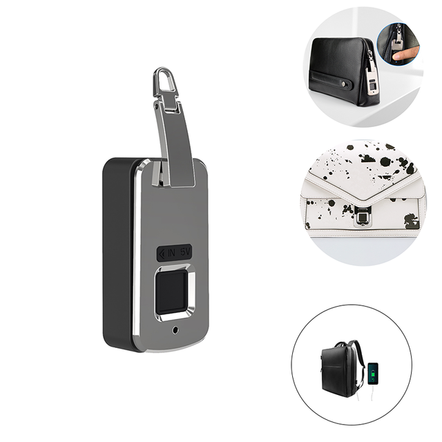 YH2264 Anti-theft Suitcase Embedded Bag Fingerprint Handbag Biometric Briefcase Lock for Hand Bag and Luggage
