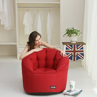 Wohnzimmer Sofas Indoor Modernes Beanbag Sofa Rückenstütze Kürbis Sessel Beanbag Liegerögen Bohnenstuhl