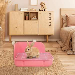 Anti sprey İdrar saptırma ile küçük hayvanlar tavşan çöp Pan kafes köşe atık tepsisi - Product Image 5