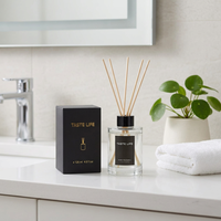 Diffuseur de parfum à bâtonnets sans flamme, style hôtelier, longue durée, 120 ml, pour salon minimaliste, en stock, parfum personnalisable