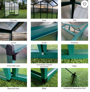 Serre <span class=keywords><strong>de</strong></span> jardin moderne <span class=keywords><strong>de</strong></span> luxe en verre 6x8 pieds avec cadre en aluminium et porte battante pour utilisation en <span class=keywords><strong>mariage</strong></span> - Product Image 6