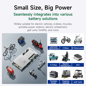 Sistema de Gestión de Baterías (<span class=keywords><strong>BMS</strong></span>) Inteligente TDT de 24V Lifepo4 <span class=keywords><strong>4S</strong></span> <span class=keywords><strong>200A</strong></span> 100A para Baterías de Litio de Bicicletas Eléctricas con BT NTC - Product Image 4
