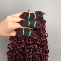 Haute Qualité Double Dessiné Vierge Cuticule Aligné Vietnam Cheveux Bundles Funmi Pixie Curl 99J Couleur