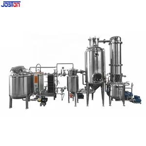 JOSTON SS316L 300L-600L Vapor Aquecimento destilação molecular Concentrador De Vácuo Evaporador com Raspador Misturador Tanque