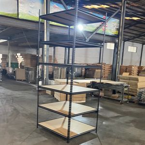 יצרן סין 6 שורות מחסן מדף אור חובה bolted זווית מודפסת מדף יחידת מתכת אחסון מדפים וצריפים - Product Image 6