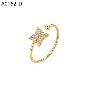 แหวนแฟชั่นประดับเซอร์โคเนีย A0162 สำหรับผู้หญิง เครื่องประดับคุณภาพสูง - Product Image 2