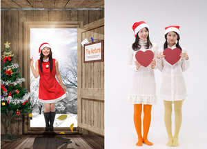 Nouvelles décorations de Noël Chapeau de Noël pour adultes et enfants Décorations de Noël Chapeaux de Père Noël - Product Image 5