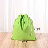 Sac fourre-tout en toile avec cordon de serrage et logo personnalisé, grande capacité, sac cadeau réutilisable en toile