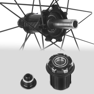 Jeu de roues de vélo de route en alliage d'aluminium RUJIXU 700C, profondeur 30/40/50 mm, frein V, clincher, roues de course légères, 20/24H rayons - Product Image 3