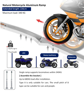 Bán hàng nóng 600lbs Công suất moto đoạn đường nối <span class=keywords><strong>ATV</strong></span> tải đoạn đường nối xe máy nhẹ - Product Image 3