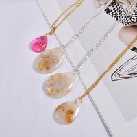 Pendentif ovale à facettes, moule en Silicone, collier en forme de goutte d'eau, moule en résine