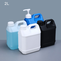 Seau carré en plastique de 2 L, bidon carré personnalisé, baril en HDPE pour le stockage de liquides