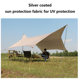 Nueva Carpa de Camping Portátil, Toldo de Playa Simple para Exteriores con Protección Solar y contra la Lluvia, Hecha de Tela Oxford - Product Image 6