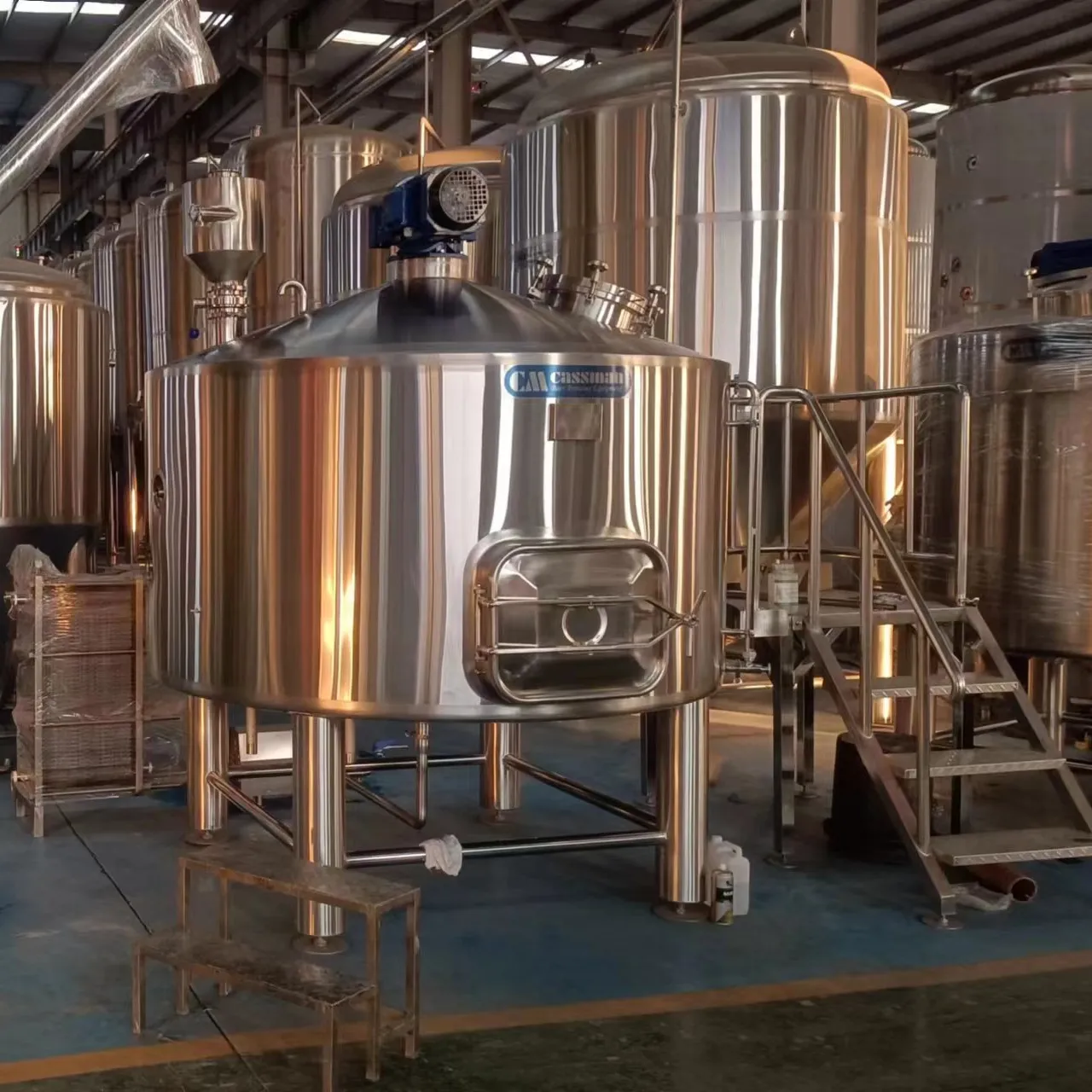 Резервуары для ферментации уксуса, спиртовой ферментер, резервуар для смешивания 3000 литров