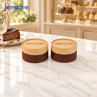 Boîte en carton kraft écologique personnalisée pour four, tube cylindrique de luxe pour gâteau basque, emballage en tube de papier pour dessert