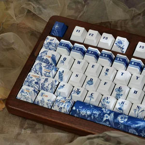 Capuchons de touches à thème <span class=keywords><strong>Secret</strong></span> Garden, en PBT, par sublimation, gravés sur le côté, profil Cherry/M-OA pour clavier mécanique Mx Switch 64/104/108 - Product Image 5