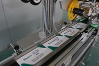 Machine d'étiquetage électrique SKILT pour autocollants holographiques, applicateur de surface plane pour bouteilles, sacs, boîtes, étiqueteuse plate