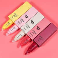 Baume à lèvres rose végétalien hydratant et protecteur solaire avec logo personnalisé