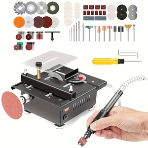 منشار طاولة متعدد الوظائف محمول وقابل للتعديل متوفر في المخزون - منشار طاولة شامل للقطع والطحن والنحت والحفر - Product Image 3