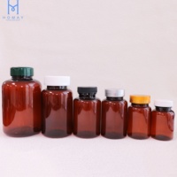 Vente en gros de contenants vides en plastique pour pilules et comprimés, 50 ml, 100 ml, 150 ml, 200 ml, bouteille de complément vitaminique en PET HDPE avec bouchon à vis