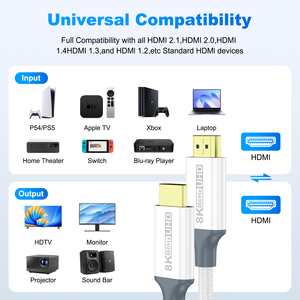 <span class=keywords><strong>Câble</strong></span> de transmission de données vidéo <span class=keywords><strong>haute</strong></span> vitesse 8K DHMI2.1 plaqué or, extra long (<span class=keywords><strong>10M</strong></span>, 7M, 5M) - Product Image 4