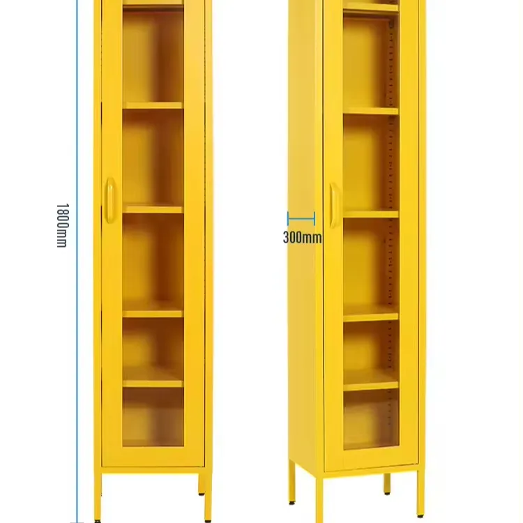 Wholesale Best Seller Home Furniture Storage Book Toys Kids Room Corner Cabinet Display Glass Door Wooden Transfer Bookcase