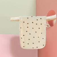 Meilleure serviette pour bébé en coton, petite, rectangulaire, motif ours arc-en-ciel rose, serviette d'épaule apaisante, lingettes pour bébé, serviettes pour nouveau-né