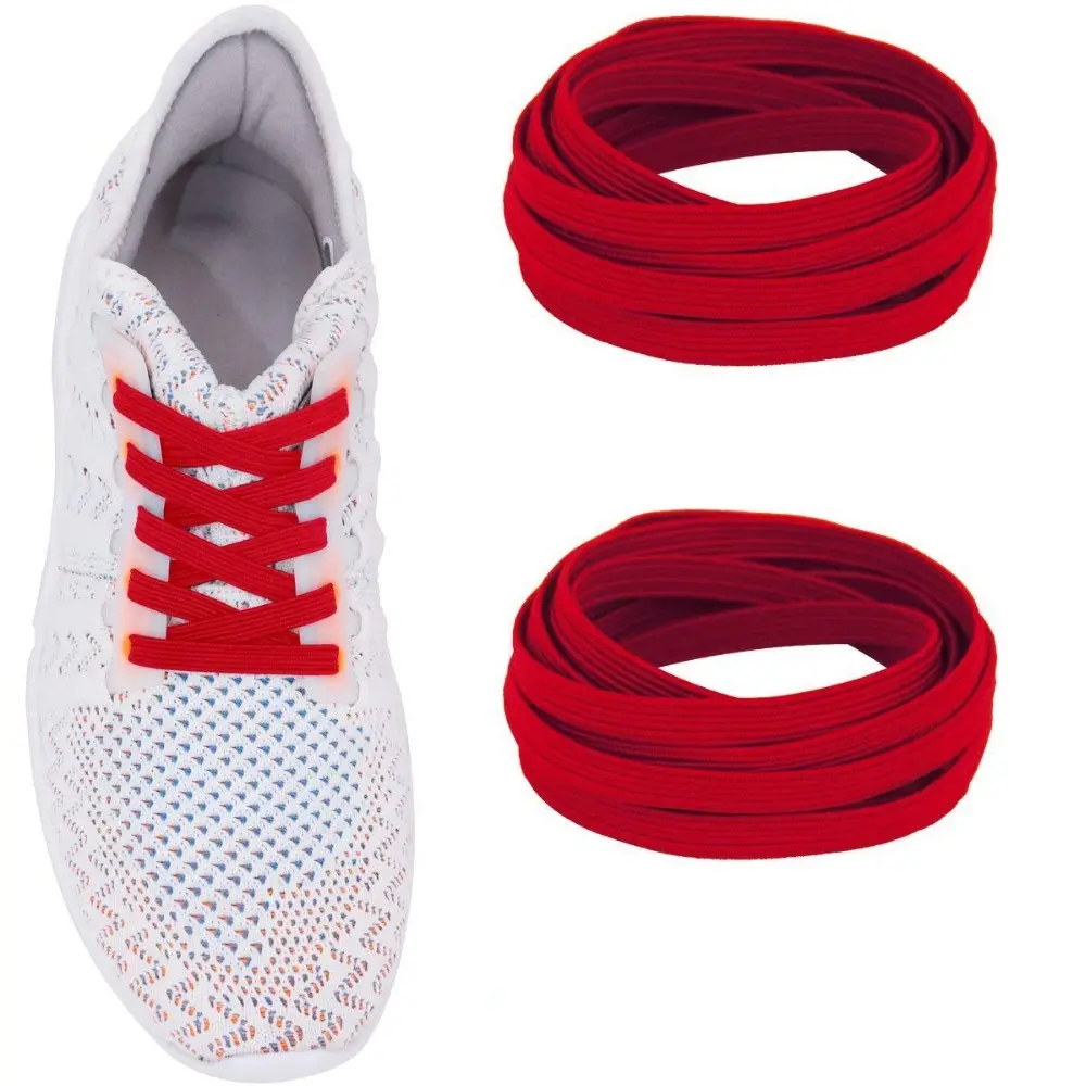 Custom Elastic No Tie Flat Shoelaces Quick Shoe Strings For Sneakers Shoelaces