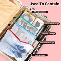 Bolsa Organizadora de Documentos Personalizada, Bolsa Transparente con Cierre de Malla, Carpeta de Archivos de Plástico, Bolsas de Archivos de PVC A5 para Artículos Personales