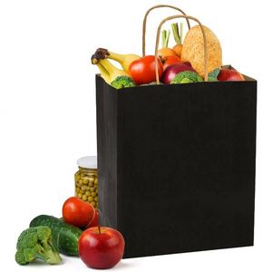 Multi Size Black Paper <b>Gift</b> Bags <b>Small</b> Kraft Paper Bags with Handles for <b>Small</b> Business,Wedding Party Favor Bags - Product Image 3