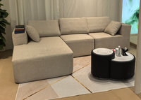 Canapés modulaires VANBOW Cloud sans structure pour salon, canapé en forme de L avec assise profonde et chaise longue surdimensionnée orientée vers la droite
