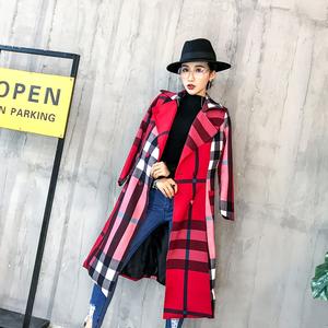 <span class=keywords><strong>Trench</strong></span> Coat Slim Fit Stile Europeo e Americano per <span class=keywords><strong>Donna</strong></span>, Nuova Collezione Autunnale con Abbinamento di Colori - Product Image 4