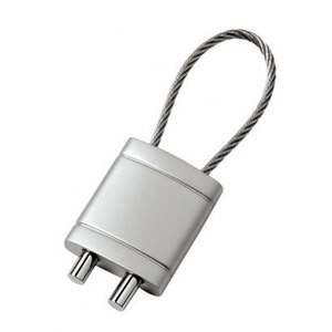Portachiavi in Lega Lucida e Acciaio Inossidabile con Cavo, Design Bussola alla Moda, Regalo per Chiavi - Product Image 1