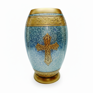 Urnas de cremación de latón para adultos hechas a mano modernas, urnas de entierro decorativas funerarias para hombres y mujeres, precio al por mayor - Product Image 1