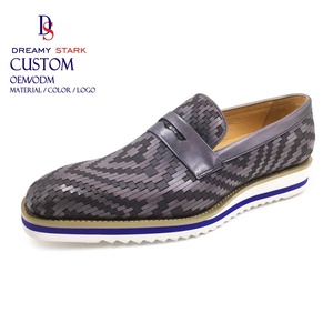 Chaussures en cuir tissé faites à la main Dreamy Stark, couleur personnalisée avec semelle extérieure en EVA pour homme, mariage, bureau - Product Image 3