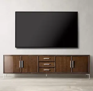 Moderno estilo atacado de televisão, moderna, madeira de luxo console de mídia da sala de estar móveis tv estande