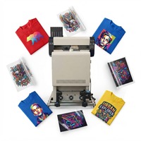 Ensemble d'imprimantes DTF A3WXB 30 cm, double tête d'impression XP600, imprimantes DTF haute vitesse pour l'industrie de l'impression sur t-shirts