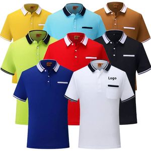 Camisas de Camarero para Restaurante con Logotipo Personalizado al por Mayor, Uniforme de Hotel, Camisetas con Cuello en Contraste, Polo de Fibra de Lino para Adultos - Product Image 1